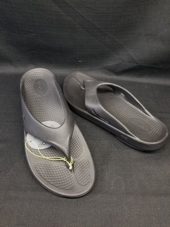 OOFOS Men\'s OOriginal Sandal Recovery Thong Black Size 13 NEW WITH TAGS! main image 6